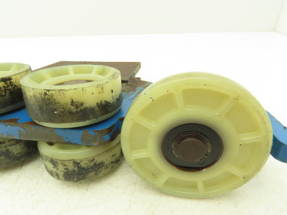 Gorbel Workstation Bridge Crane Hoist Push Trolley Welded Plate 14-3/8"L