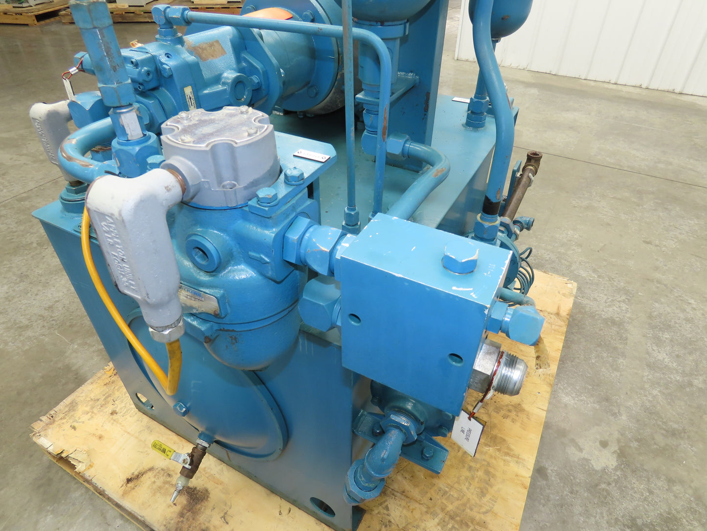Vickers PVB10 Hydraulic Power Unit 40 Gallon Tank 10 GPM 3000PSI 230/460V -READ*