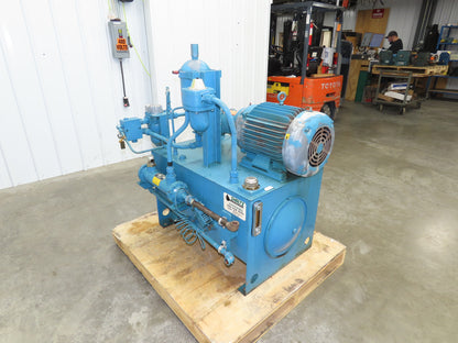 Vickers PVB10 Hydraulic Power Unit 40 Gallon Tank 10 GPM 3000PSI 230/460V -READ*