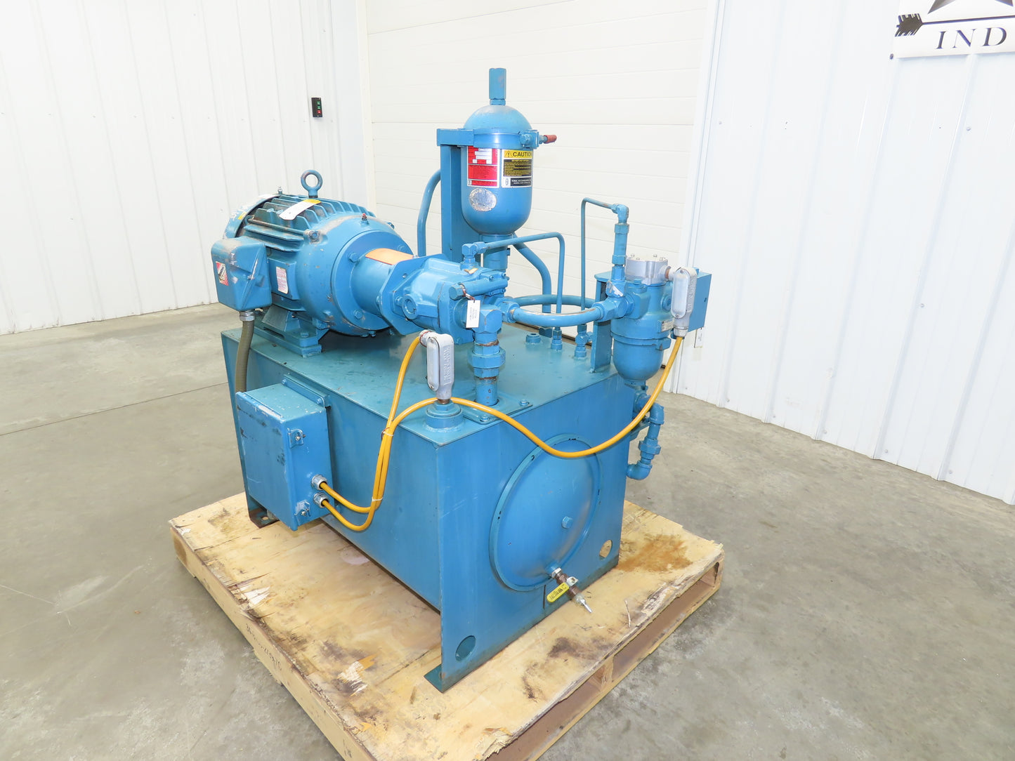 Vickers PVB10 Hydraulic Power Unit 40 Gallon Tank 10 GPM 3000PSI 230/460V -READ*