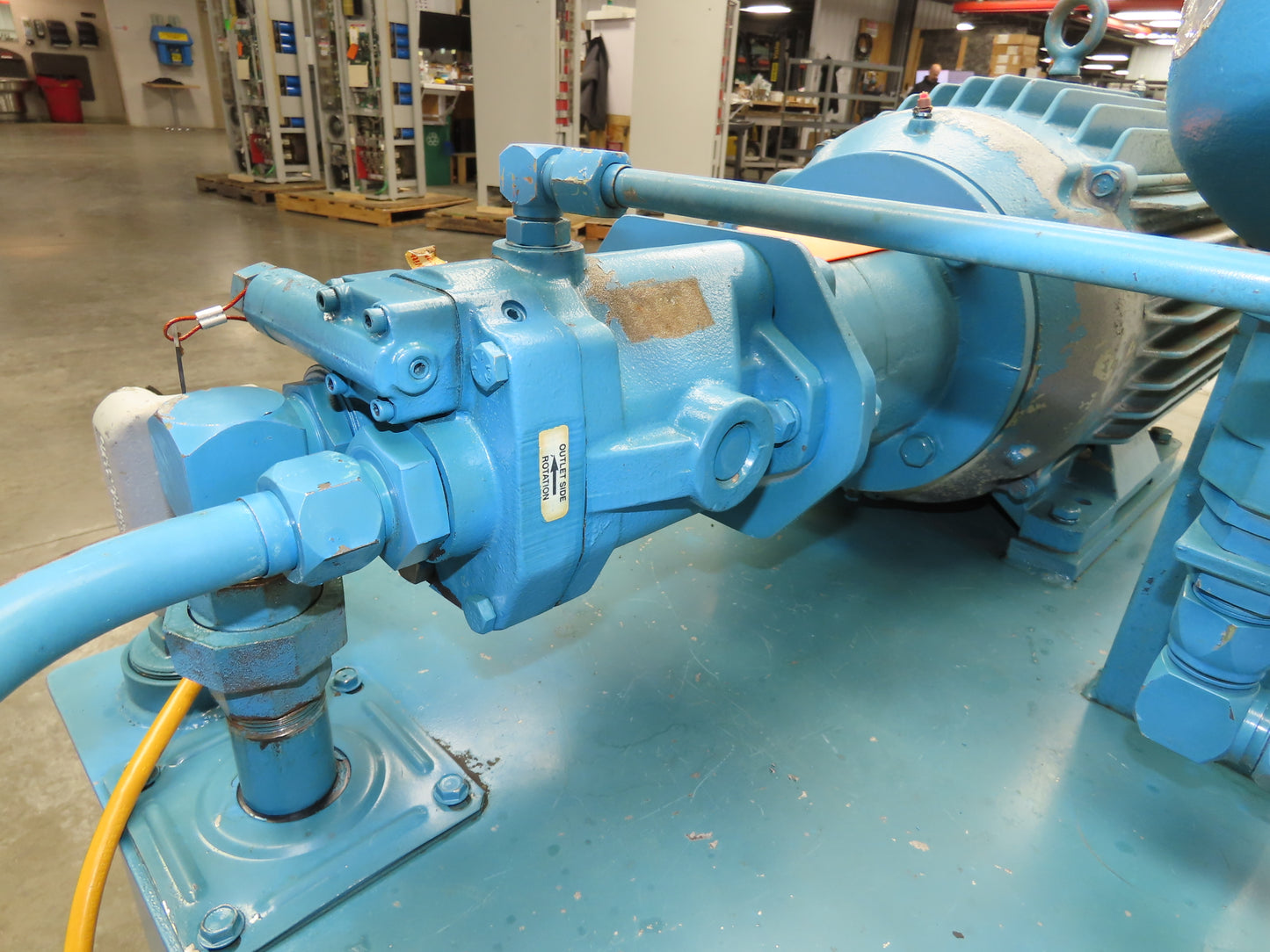 Vickers PVB10 Hydraulic Power Unit 40 Gallon Tank 10 GPM 3000PSI 230/460V -READ*