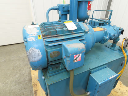 Vickers PVB10 Hydraulic Power Unit 40 Gallon Tank 10 GPM 3000PSI 230/460V -READ*