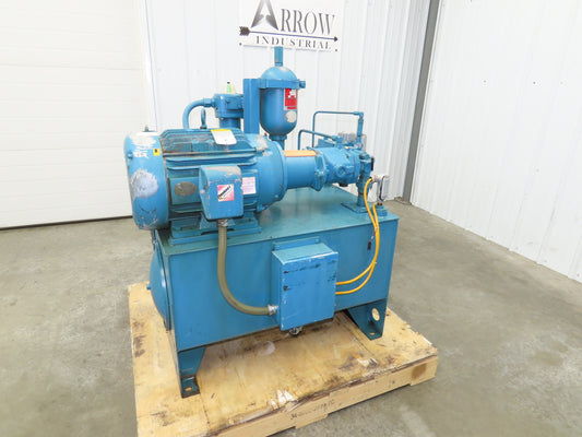 Vickers PVB10 Hydraulic Power Unit 40 Gallon Tank 10 GPM 3000PSI 230/460V -READ*