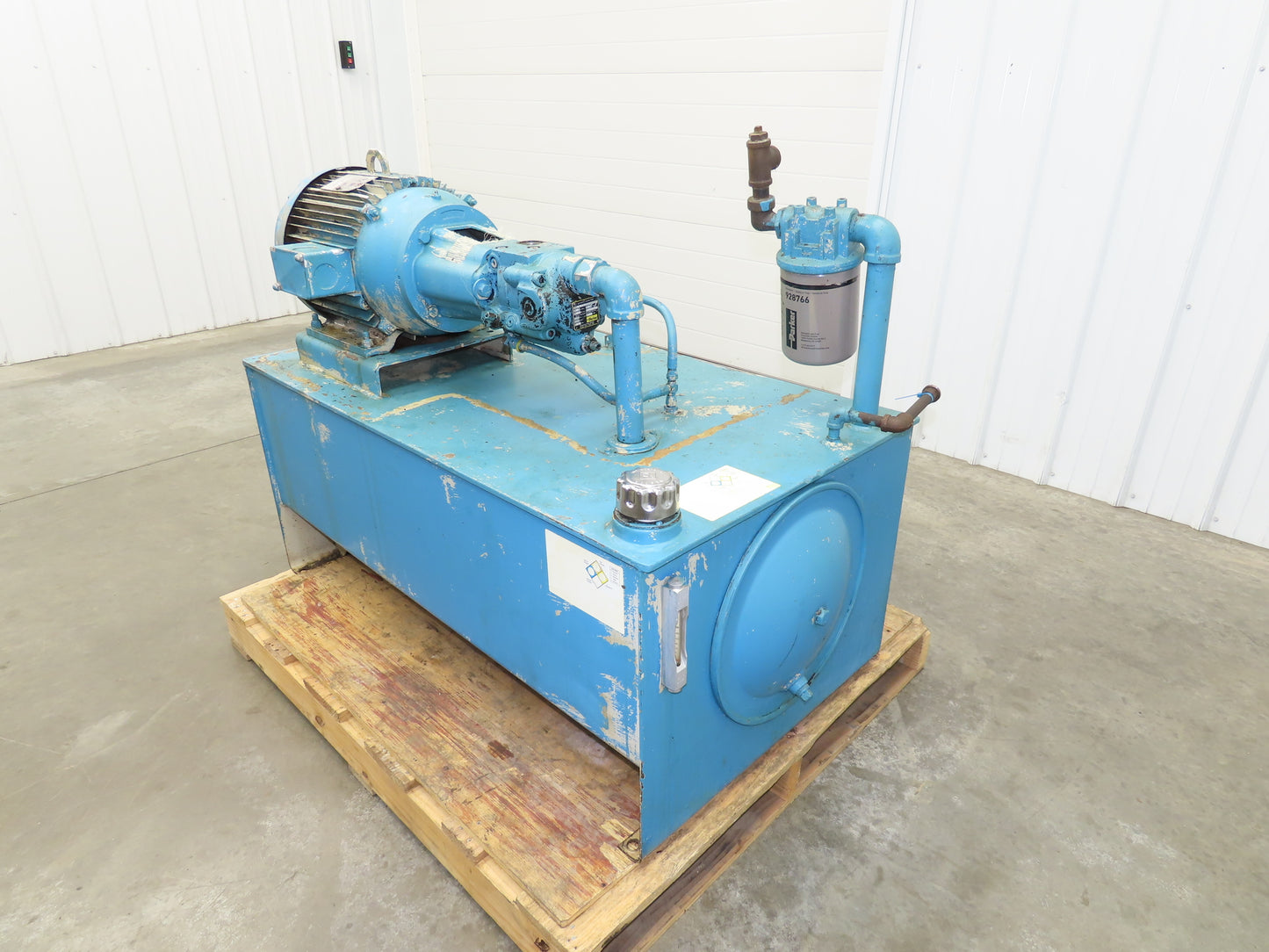 Parker TF 4362C Hydraulic Power Unit 18GPM 230/460V 3Ph 60 Gallon Tank
