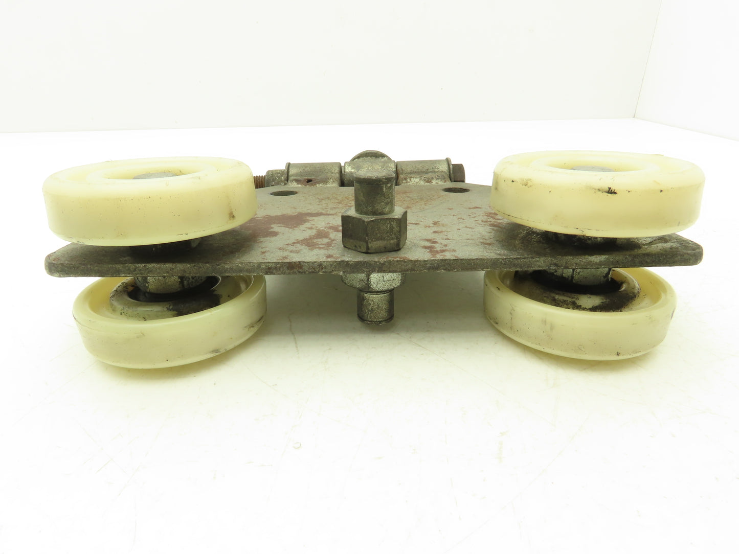 Bridge Crane Hoist Push/Load Trolley Hinged 2-7/8"W 10.75"L 3-1/8"Wheels