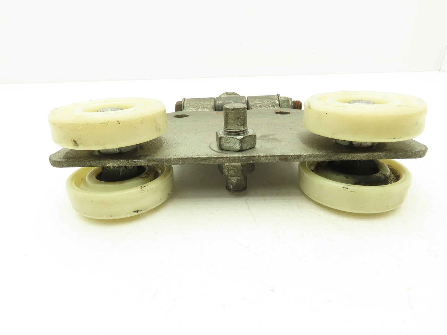 Bridge Crane Hoist Push/Load Trolley Hinged 2-7/8"W 10.75"L 3-1/8"Wheels