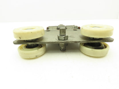 Bridge Crane Hoist Push/Load Trolley Hinged 2-7/8"W 10.75"L 3-1/8"Wheels