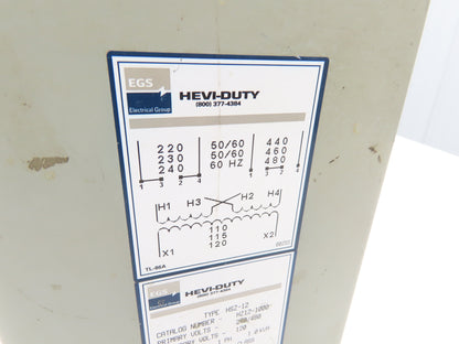 EGS Hevi-Duty HZ12-1000 Step-Down Transformer 1Kva 240/480V - 120V 1PH