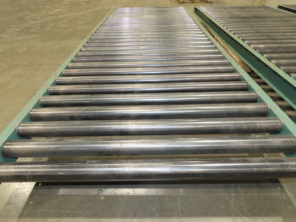 Roach 45"x 10' Gravity Roller Pallet Conveyor 2.5" Roller 42"BF 4-Sections 40'L