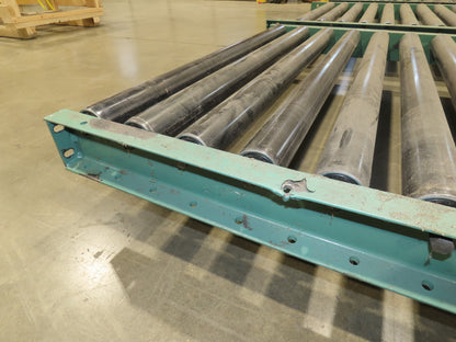 Roach 45"x 10' Gravity Roller Pallet Conveyor 2.5" Roller 42"BF 4-Sections 40'L
