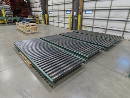 Roach 45"x 10' Gravity Roller Pallet Conveyor 2.5" Roller 42"BF 4-Sections 40'L