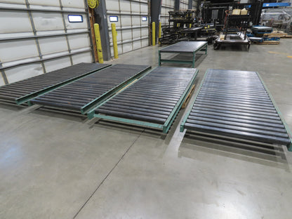 Roach 45"x 10' Gravity Roller Pallet Conveyor 2.5" Roller 42"BF 4-Sections 40'L