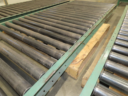Roach 45"x 10' Gravity Roller Pallet Conveyor 2.5" Roller 42"BF 4-Sections 40'L