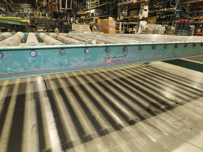 Roach 46"x 10' Gravity Roller Pallet Conveyor 2.5" Roller 43"BF Adj Height