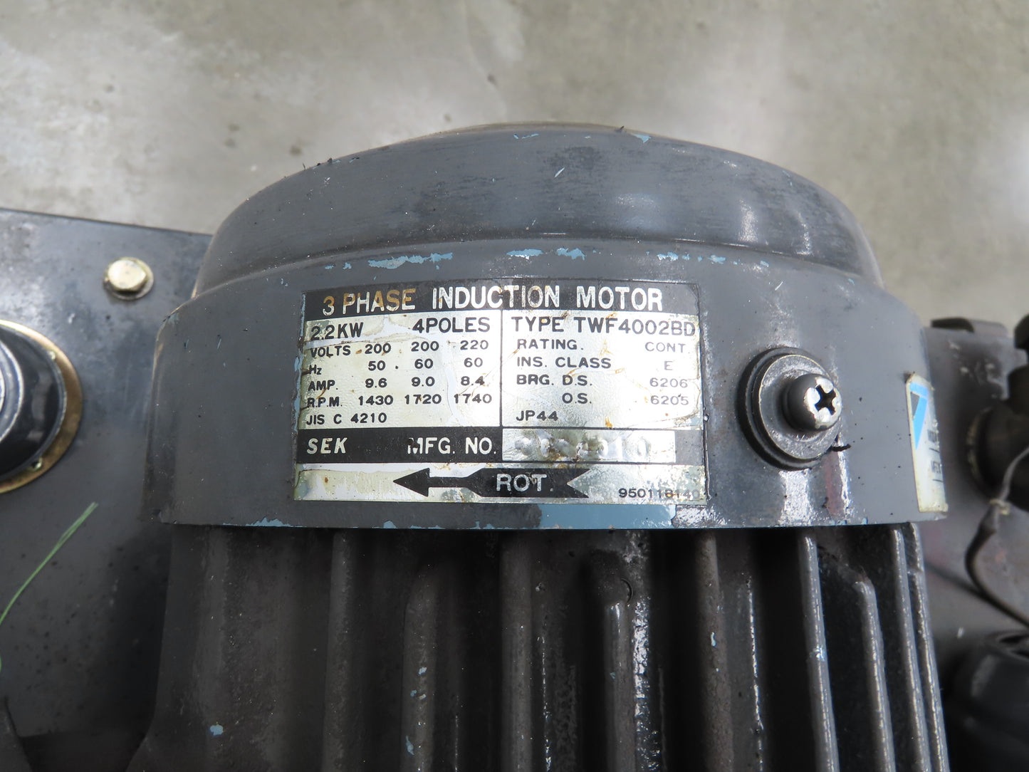 Daikin Hydraulic Power Unit 6.8GPM 220V w/Chiller 1.5kW & Circulation Pump/Motor