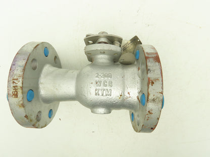 KTM EB862R-32ET-30 2" Steel Flanged Ball Valve Class 300 8-Bolt 720psi EB800R
