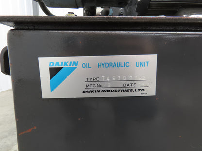 Daikin Hydraulic Power Unit 6.8GPM 220V w/Chiller 1.5kW & Circulation Pump/Motor