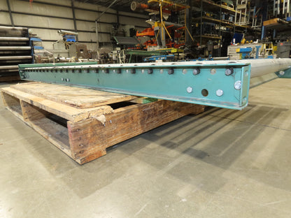 30"x 6' Gravity Roller Conveyor 1.9" Roller 27"BF 3"Centers End Section