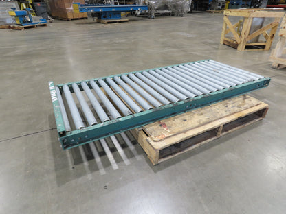 30"x 6' Gravity Roller Conveyor 1.9" Roller 27"BF 3"Centers End Section