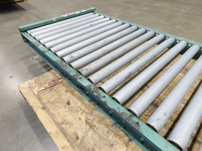 30"x 6' Gravity Roller Conveyor 1.9" Roller 27"BF 3"Centers End Section