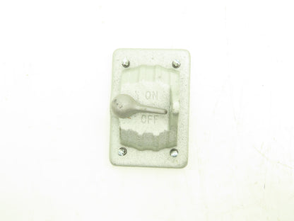 Crouse-Hinds DS185F Raintight Snap Switch Cover Die Cast Iron With Gasket
