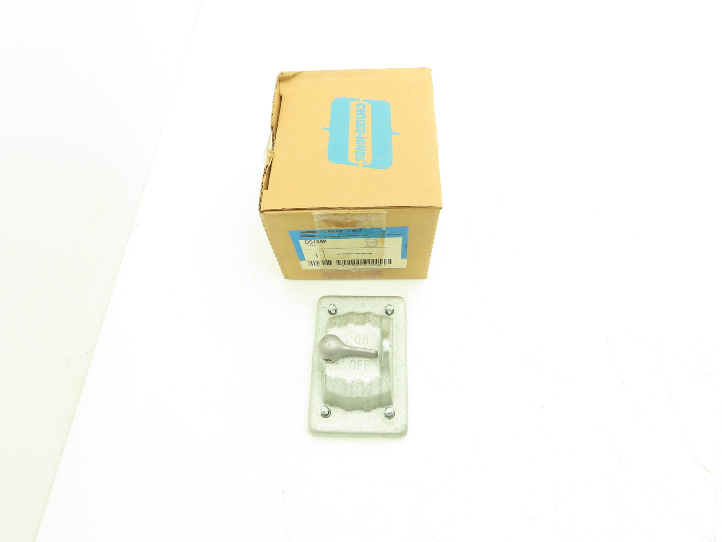 Crouse-Hinds DS185F Raintight Snap Switch Cover Die Cast Iron With Gasket
