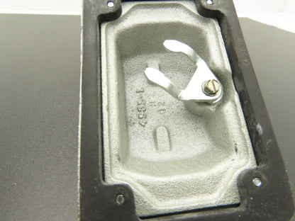 Crouse-Hinds DS185F Raintight Snap Switch Cover Die Cast Iron With Gasket
