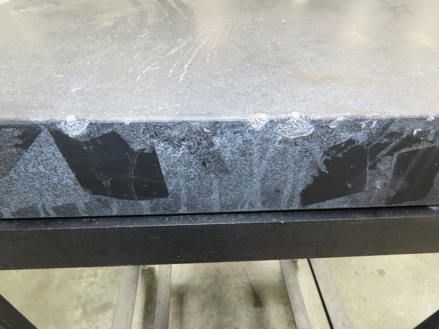 Granite Surface Inspection Plate 24 x 18 x 3" Black Out of Grade Metal Stand