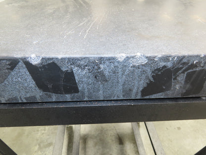 Granite Surface Inspection Plate 24 x 18 x 3" Black Out of Grade Metal Stand