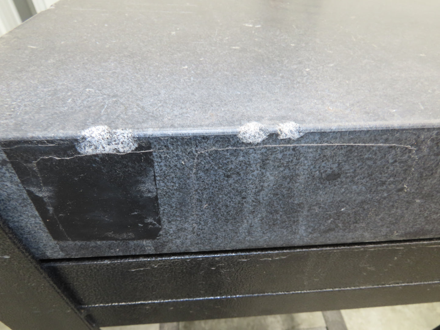Granite Surface Inspection Plate 24 x 18 x 3" Black Out of Grade Metal Stand