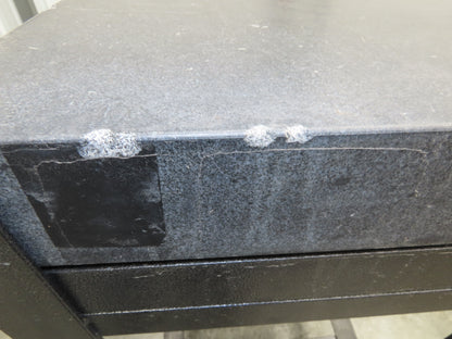 Granite Surface Inspection Plate 24 x 18 x 3" Black Out of Grade Metal Stand