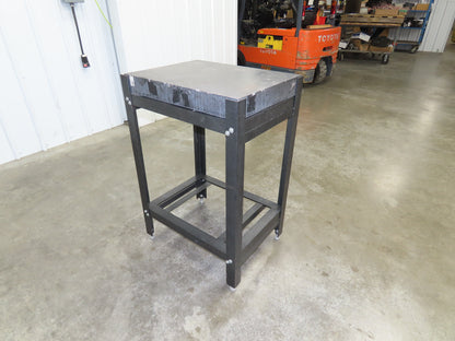 Granite Surface Inspection Plate 24 x 18 x 3" Black Out of Grade Metal Stand