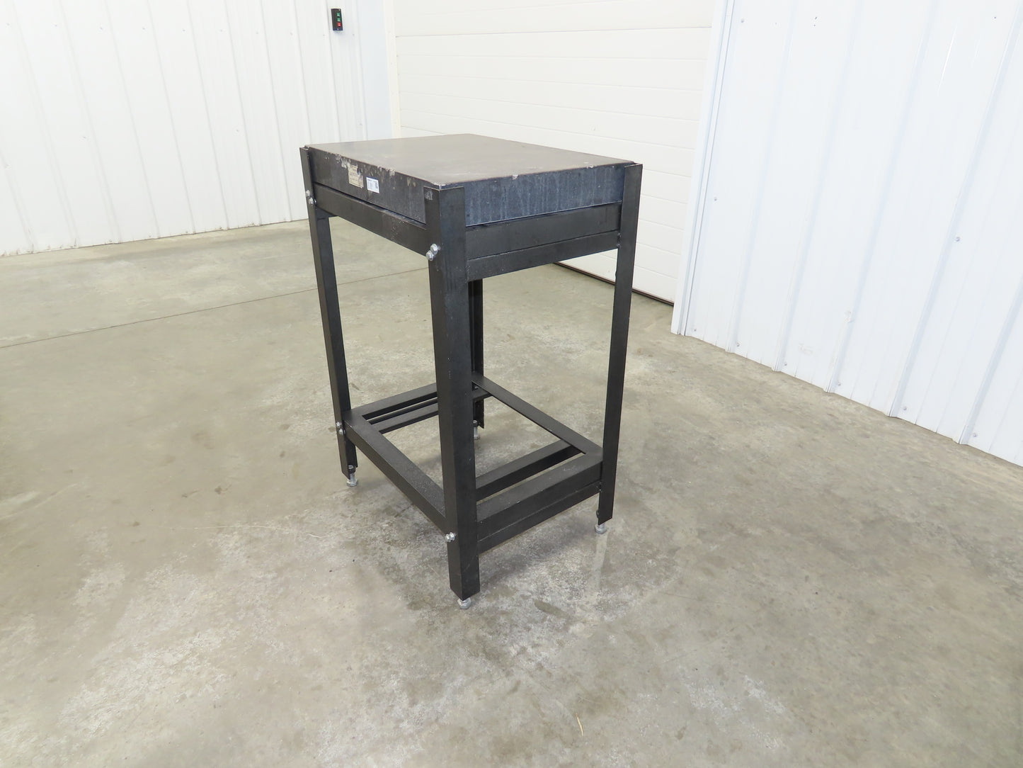 Granite Surface Inspection Plate 24 x 18 x 3" Black Out of Grade Metal Stand
