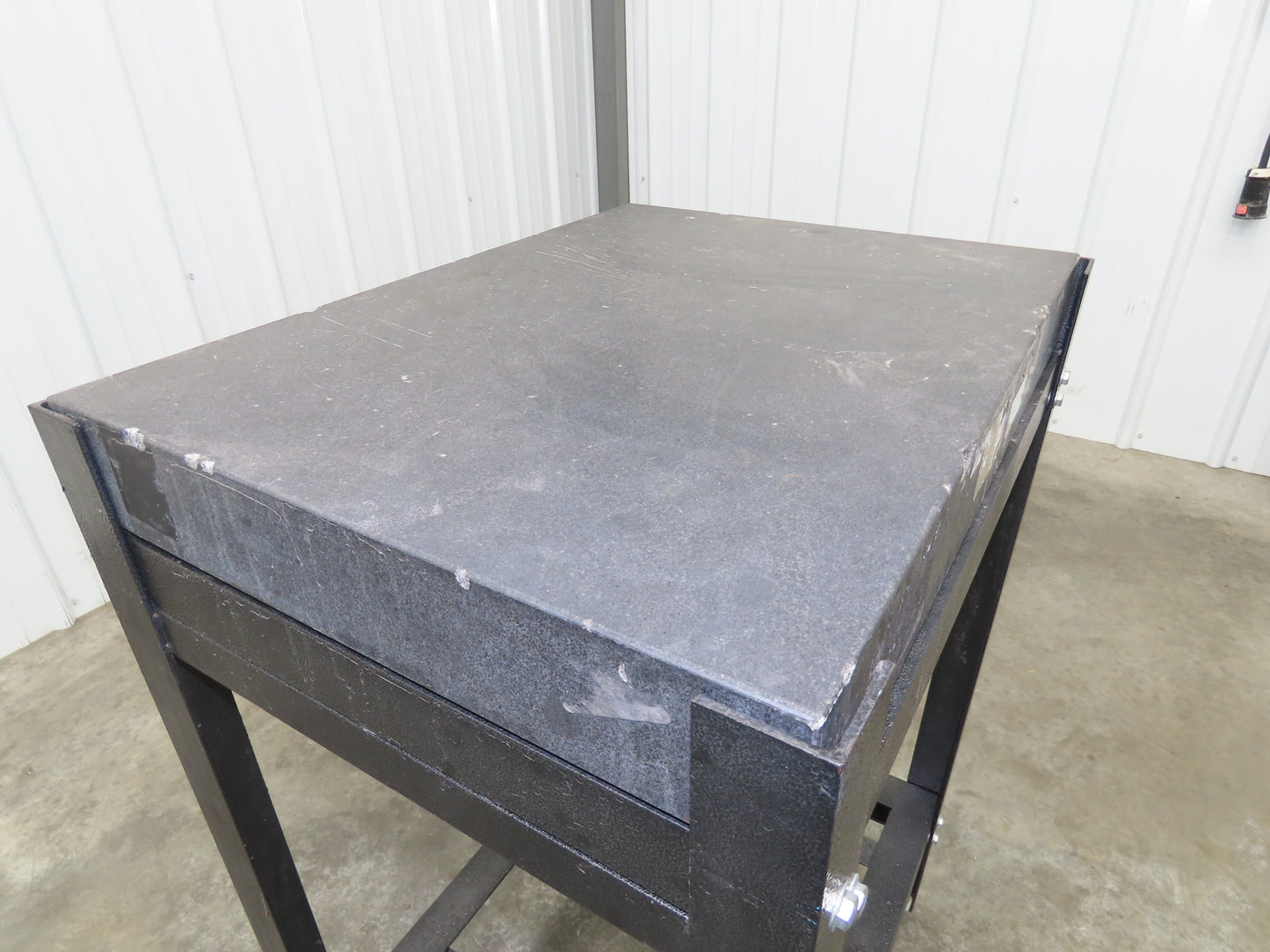 Granite Surface Inspection Plate 24 x 18 x 3" Black Out of Grade Metal Stand