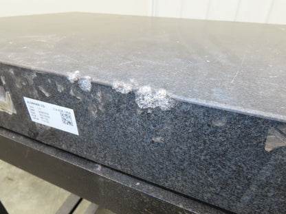 Granite Surface Inspection Plate 24 x 18 x 3" Black Out of Grade Metal Stand
