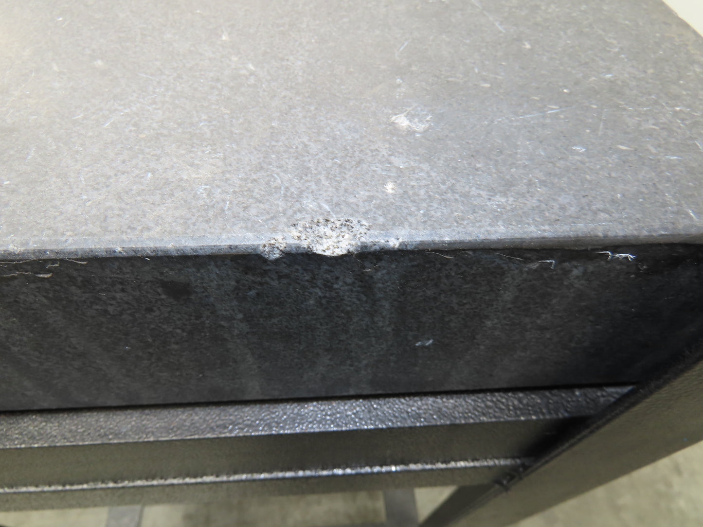 Granite Surface Inspection Plate 24 x 18 x 3" Black Out of Grade Metal Stand