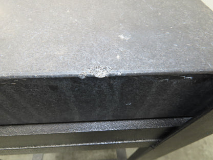Granite Surface Inspection Plate 24 x 18 x 3" Black Out of Grade Metal Stand