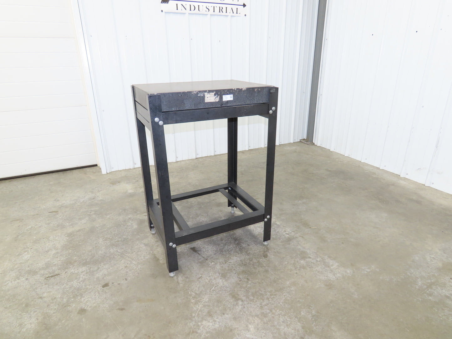 Granite Surface Inspection Plate 24 x 18 x 3" Black Out of Grade Metal Stand
