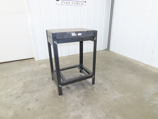Granite Surface Inspection Plate 24 x 18 x 3" Black Out of Grade Metal Stand