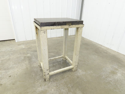 Granite Surface Inspection Plate 24 x 18 x 3" Metal Stand Black Out of Grade