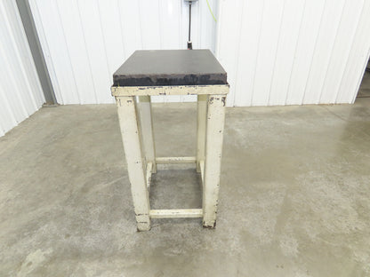 Granite Surface Inspection Plate 24 x 18 x 3" Metal Stand Black Out of Grade