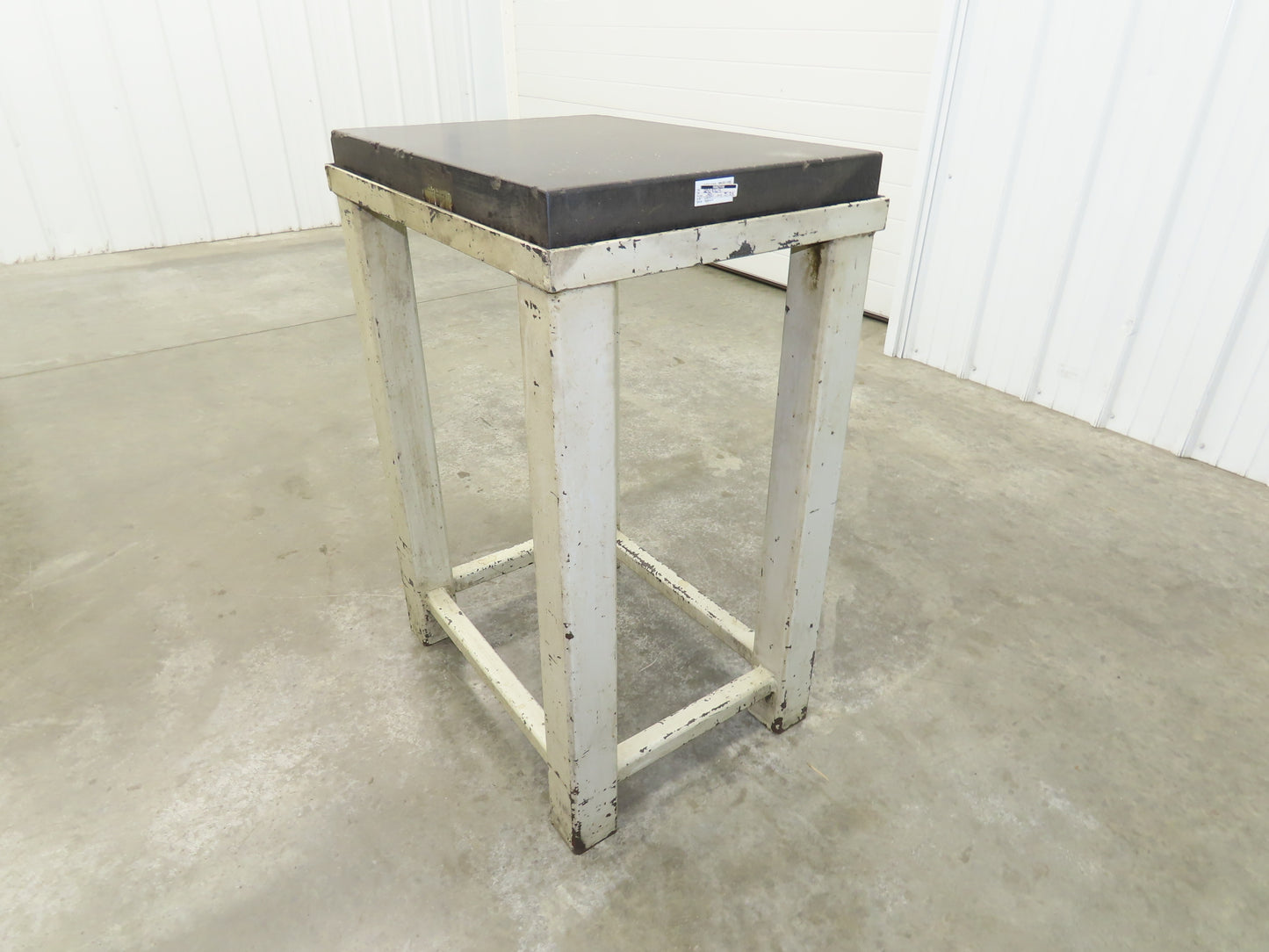 Granite Surface Inspection Plate 24 x 18 x 3" Metal Stand Black Out of Grade
