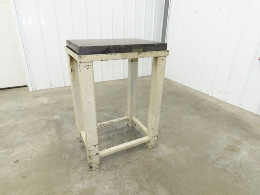 Granite Surface Inspection Plate 24 x 18 x 3" Metal Stand Black Out of Grade