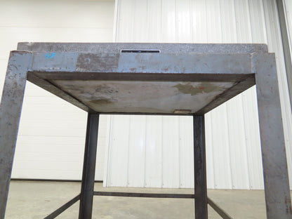 Standridge Granite Surface Inspection Plate 24 x 24 x 3" Metal Stand