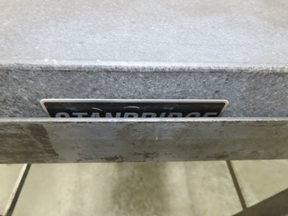 Standridge Granite Surface Inspection Plate 24 x 24 x 3" Metal Stand