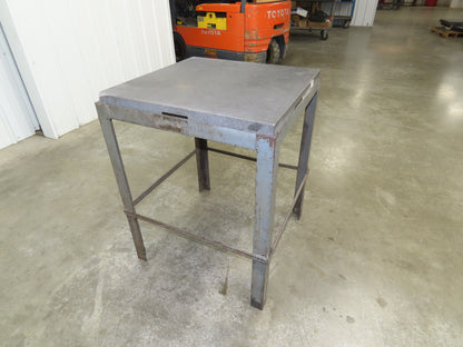 Standridge Granite Surface Inspection Plate 24 x 24 x 3" Metal Stand