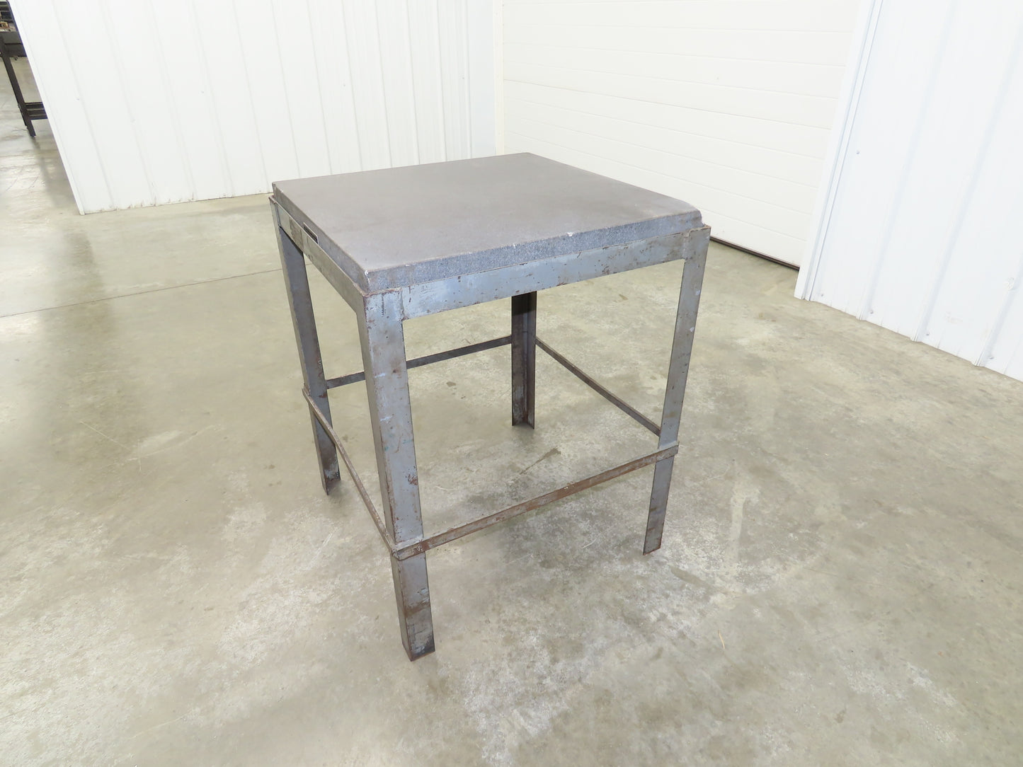 Standridge Granite Surface Inspection Plate 24 x 24 x 3" Metal Stand