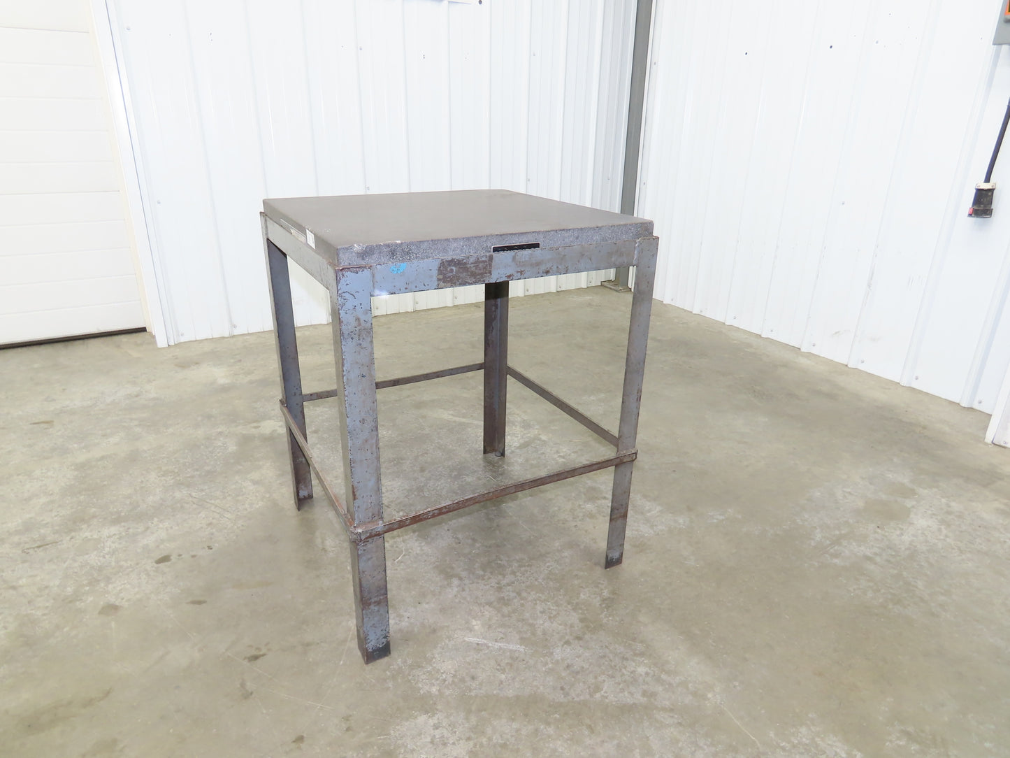 Standridge Granite Surface Inspection Plate 24 x 24 x 3" Metal Stand
