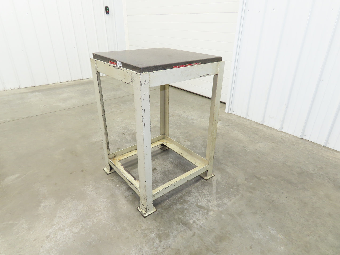 Precision Black Granite Surface Inspection Plate 24 x 24 x 4" Metal Stand