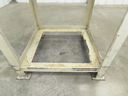 Precision Black Granite Surface Inspection Plate 24 x 24 x 4" Metal Stand